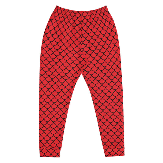 Dragon Scale Joggers(Red)